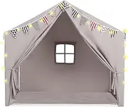 Kids Tent with Mat and Star Lights Playhouse for Kids Indoor Outdoor Play Tent for Toddlers 3 4 5 6 Year Olds