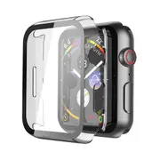 ZUSLAB for Apple Watch Series 9 (2023) 41mm Hard Case with Tempered Glass Screen Protector Ultra Thin Anti Fall Tough Protective Cover - Clear