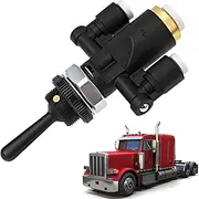 TOP-MAX Air Brake Toggle Switch Valve Compatible with Peterbilt 379 Kenworth Truck, Replace for 818-0007-000