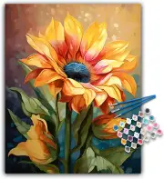 Paint by Numbers Kit for Adults Beginners, Sunflower Acrylic Adult Paint by Numb