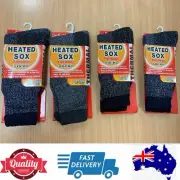 4 Pairs Men’s Heated Sox Warm Comfy Thermal Socks Bundle Special,