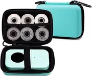 Phomemo Label Printer Case Hard Carry Case Compatible D30/Q30S/M110/M02/M02S/T02 Label Printer, Label Maker Labeler Storage Holder, Green