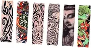 [FOMIYES] 6pcs Tattoo Sun Protection Sleeve Arm Sleeves Brace Forearm Protective Halloween Sleeves People Ups Sunscreen Arm Pads Block Protectant Covers Stocking Stuffers' Fabric (polyester)