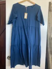 Gorman Ruby Dress M New With Tags Ink Blue