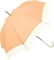 ビコーズ(Because) Because B-150116 Long Umbrella, Plain Bi-Color, Orange