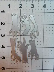 Universal Thin Metal Die Cut Tool Undead skeleton hand Zombie Halloween graveyar