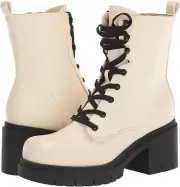 NEW Nine West Womens Size 7 Juna Zipper Mid-Calf Combat & Lace-up Boots Shoe
