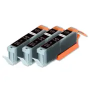 3 Black Ink Cartridge + LED Chip for CLI-251BK Cannon MX722 MG7120 MG7520 iP8720