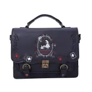 Nevenka Women Handbag Purse Vintage Messenger Bag Cute PU Leather Backpack-Black