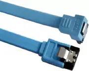 AT-SATA3-90D Male to Male Metal Lock SATA 3.0 Data Cable,Blue