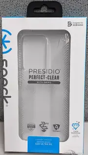Speck Presidio Perfect Case with Grips for Samsung Galaxy S20 Ultra 5G-Clear