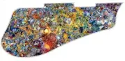 Pickguard Pick Guard 5120 Graphical Graphic Guitar Rusted Metal