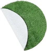 CANIGHT Artificial Grass Mat Table Decor Round Turf Rug for DIY Garden and Outdoor Use Durable Realistic Fake Grass Cushion for and Events