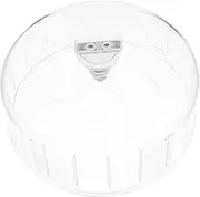 Abaodam Silent Transparent Hedgehog Wheel Household Exercise for Hamsters Chinchillas Pets Slip Design Easy to Clean for
