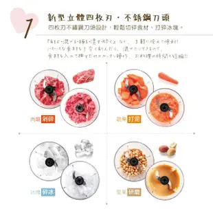 【KINYO】多功能食物調理機(可打冰沙、果汁、寶寶副食品、各式食物 JC03)