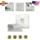 Luxurious GOTS Certified Cotton Sheets Set - California King, Light Grey 4 Piece