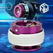 NRG Aluminum Steering Wheel Quick Release 2.1 Purple Body With Glow In Dark Ring