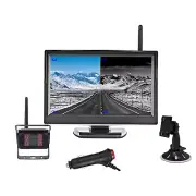 Digital Wireless 5" Monitor Dual Screen Backup Camera 30-50m Woring Range Rv Van