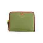 Gaspard and Lisa Bi-fold Wallet Round Zip R Billfold "POMMES" Green 2025SS JP