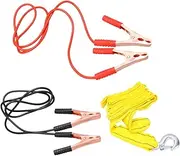 Gatuida Alligator Clamp Cable 2.2m Car Battery Power Cable with 3.2m Tow Rope Assorted Car Accessories Set