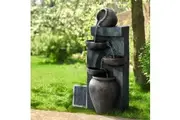 Gardeon Solar Water Feature Cascading Fountain 5 Tiered Bowl Bird Bath 99CM