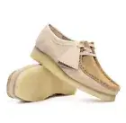 Clarks Wallabee Ladies Light Tan Suede Leather Shoes Size UK 4.5 D EU 37.5
