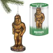BIGFOOT GLASS ORNAMENT 6.5" Archie McPhee Christmas Holiday Ornaments NEW