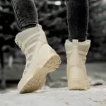 雪靴雪地靴東北大碼雪地靴男加厚絨大棉鞋冬季防水防滑高筒戶外登山男士棉靴