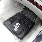 Chicago White Sox Black 2-Piece Vinyl Car Mat Set