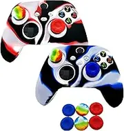 2pcs Silicone Grip Skin Cover for Xbox Series X/S Controller,Rubber Protector for Xbox Series X/S (6pcs Thumb Joystick Grips) (Series X/S-6)