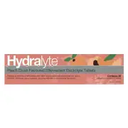Hydralyte Peach Crush Effervescent Tablet | 20 Pack