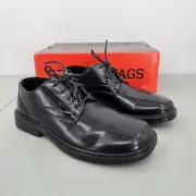 Deer Stags Gabe Oxford Big Kids 4W Black Boys Dress Shoes Lace Up Faux Leather