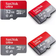 SanDisk Ultra Micro SD Card 32GB 64GB Class 10 Memory Card For GoPro , Phones