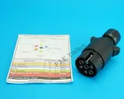 Premium Grade 7 Pin 12N Towing Plug - Trailer Horsebox Caravan Motor Home