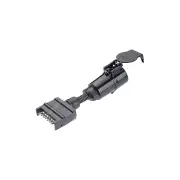 Narva 7 Pin Flat Socket On Car To 7 Pin Large Round Plug On Trailer 82245Bl