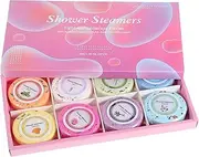 Ipetboom Essential Oil Shower Tablets 8 Pcs Steamers Set Relaxing Bath Tablets for Men Women