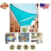 Breathable Turquoise Triangle Shade Sail - Custom Size 17' x 21' x 27' Canopy