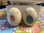 TEMPTATIONS BY TARA EASTER EGG SALT AND PEPPER SHAKER NEW