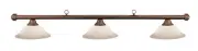 HJ Scott Autumn Rustic Bar/White Frosted Glass Shade Billiard Pool Table Light