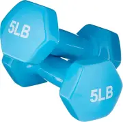 Vinyl Coated Dumbbell Hand Weights - Set of 2