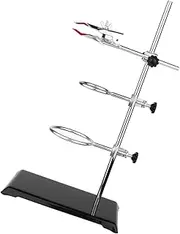 SOLUSTRE Lab Stand Clamp Ring Stand Flask Clamp Laboratory Stand Set Iron Frame Easy Assembly