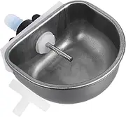 Parliky Stainless Steel Rabbit Water Feeder Durable Drinking Bowl for Small Pets Automatic Design for Convenient Hydration Rabbit Cages and Kennels Water Bowl