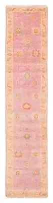 Vintage Hand-knotted Runner Rug 2'5" x 12'2" Traditional Wool Carpet