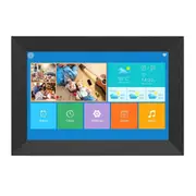 10.1" WiFi Digital Photo Frame Mobile APP 16GB Memory Touch Screen Multimedia Player Black Black