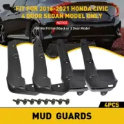 For Honda Civic Sedan 2016 - 2019 Mud New Flaps Splash Guards Front&Rear Wheel