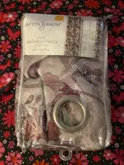Jaclyn Smith New One Grommet Panel Jacquard 40 by 63 Inches Katherine Oatmeal