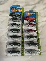 hot wheels: aston martin 1963 db5- 9 brown & 2 red; individual