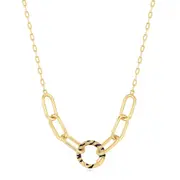 Ania Haie Gold Tiger Chain Charm Connector Necklace