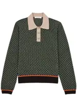 Wales Bonner Valley Textured-knit Polo Shirt - Green - M M