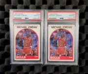 Michael Jordan PSA 10 Gem Mint 1989 Hoops Vintage Iconic Base Sequential Pair